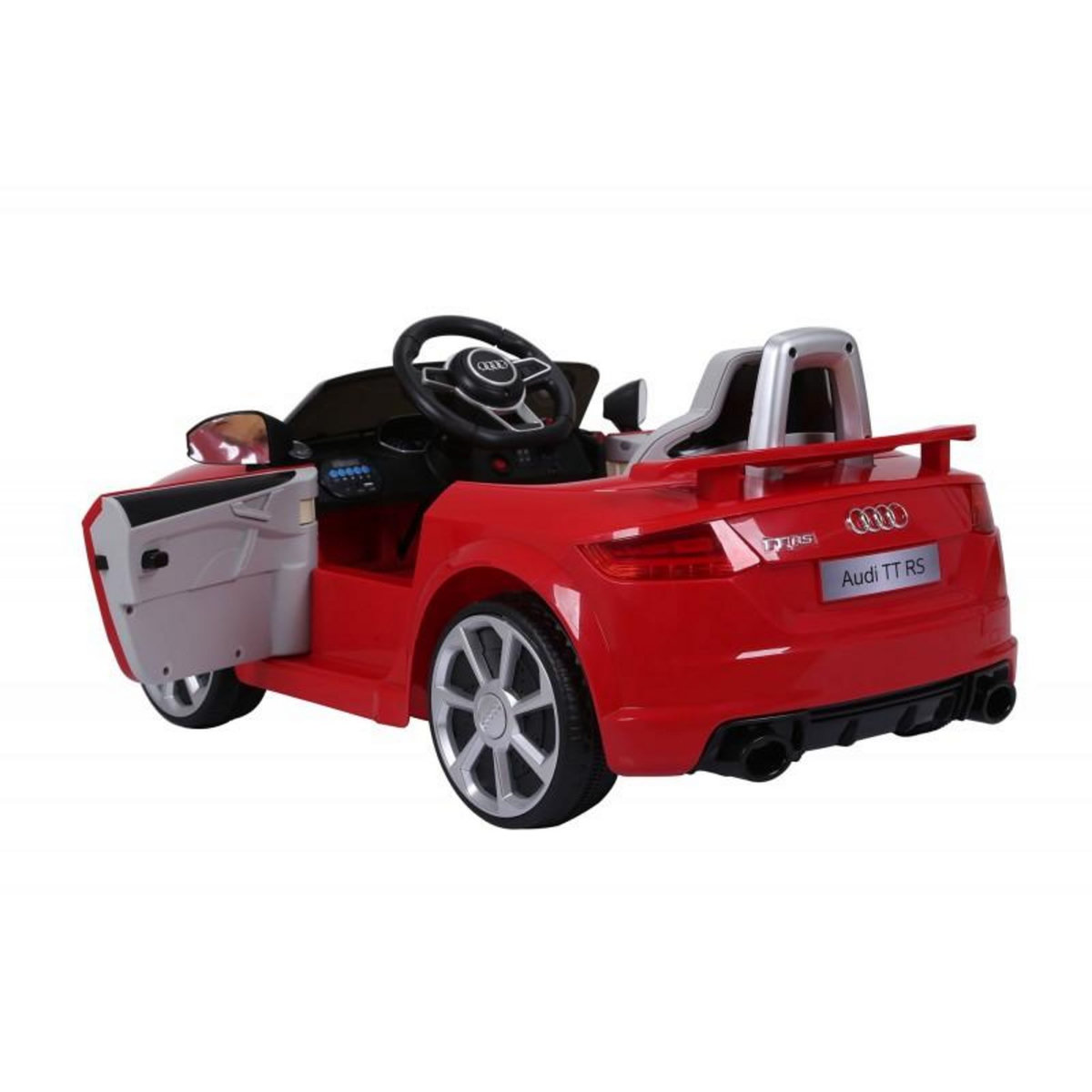 Audi Audi TT RS Voiture Electrique Enfant (2x25W) 103x62x44 cm - Marche av/ar, Phares, Musique, Ceinture et Télécommande parentale