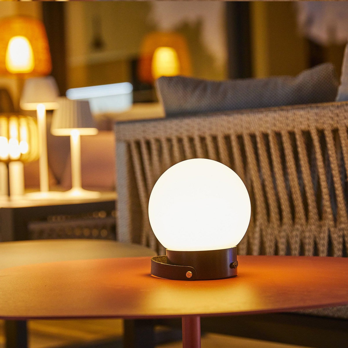 Lumisky Baladeuse solaire GLOBY Gris anthracite Plastique H23 cm