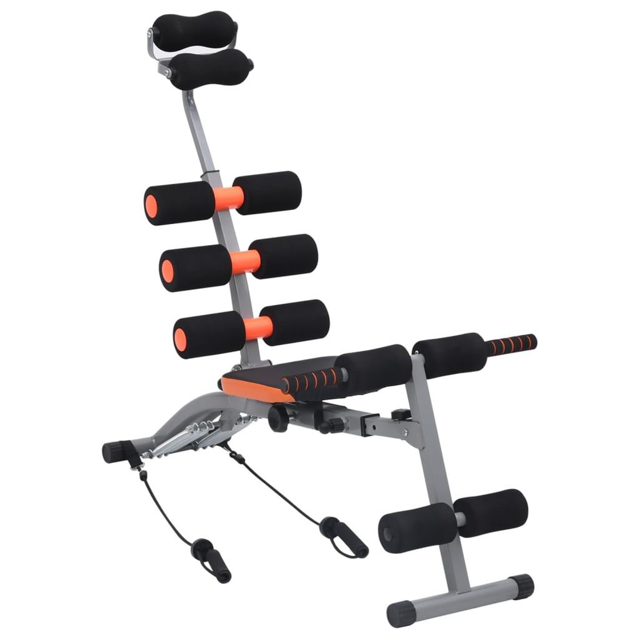 VIDAXL Appareil d'exercices abdominaux en l avec cordes elastiques