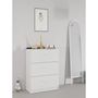 Voir la diapositive 2 : Habitat et Jardin Commode pour enfant  Reverso  - Blanc mat