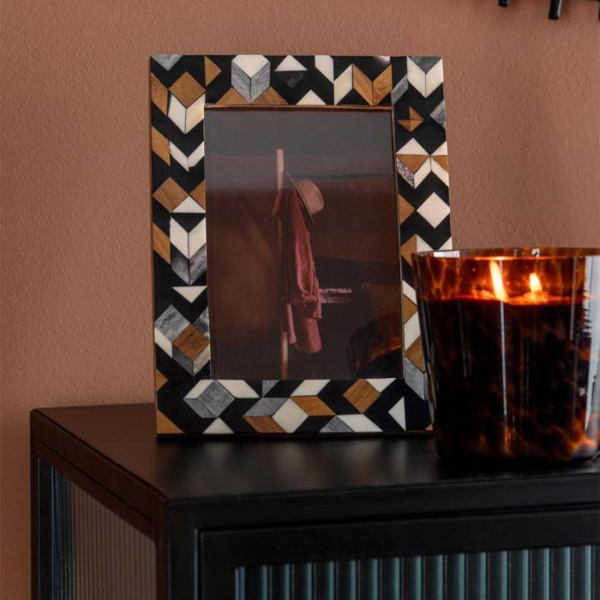 Paris Prix Bougie Parfumée  Noa  12cm Bois de Santal Marron