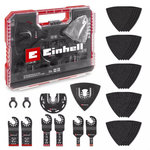 Einhell Coffret accessoires XLPlus Multi-Tools - 35 pièces - lames, racloir, ponçage - boîte de rangement