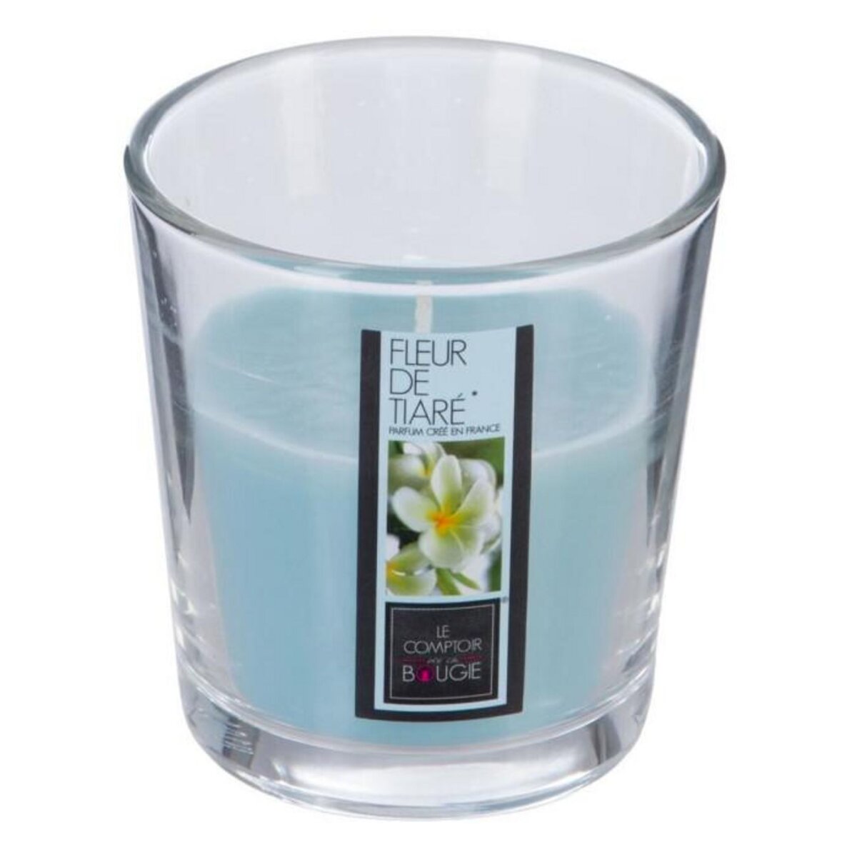 COMPTOIR DE LA BOUGIE Bougie Parfumée en Verre  Nina  90g Fleur Tiaré