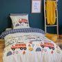 Voir la diapositive 3 : COTE DECO Parure de lit enfant Pompier - 100% microfibre 72g/m² - 140 x 200 cm