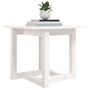 Voir la diapositive 5 : VIDAXL Table basse Blanc 50x50x45 cm Bois massif de pin