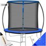 Voir la diapositive 1 : tectake Trampoline Ø 244 cm certifié GS noir/bleu
