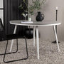 Voir la diapositive 5 : Paris Prix Table de Jardin Ronde  Break  120cm Gris