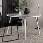Voir la diapositive 5 : Paris Prix Table de Jardin Ronde  Break  120cm Gris