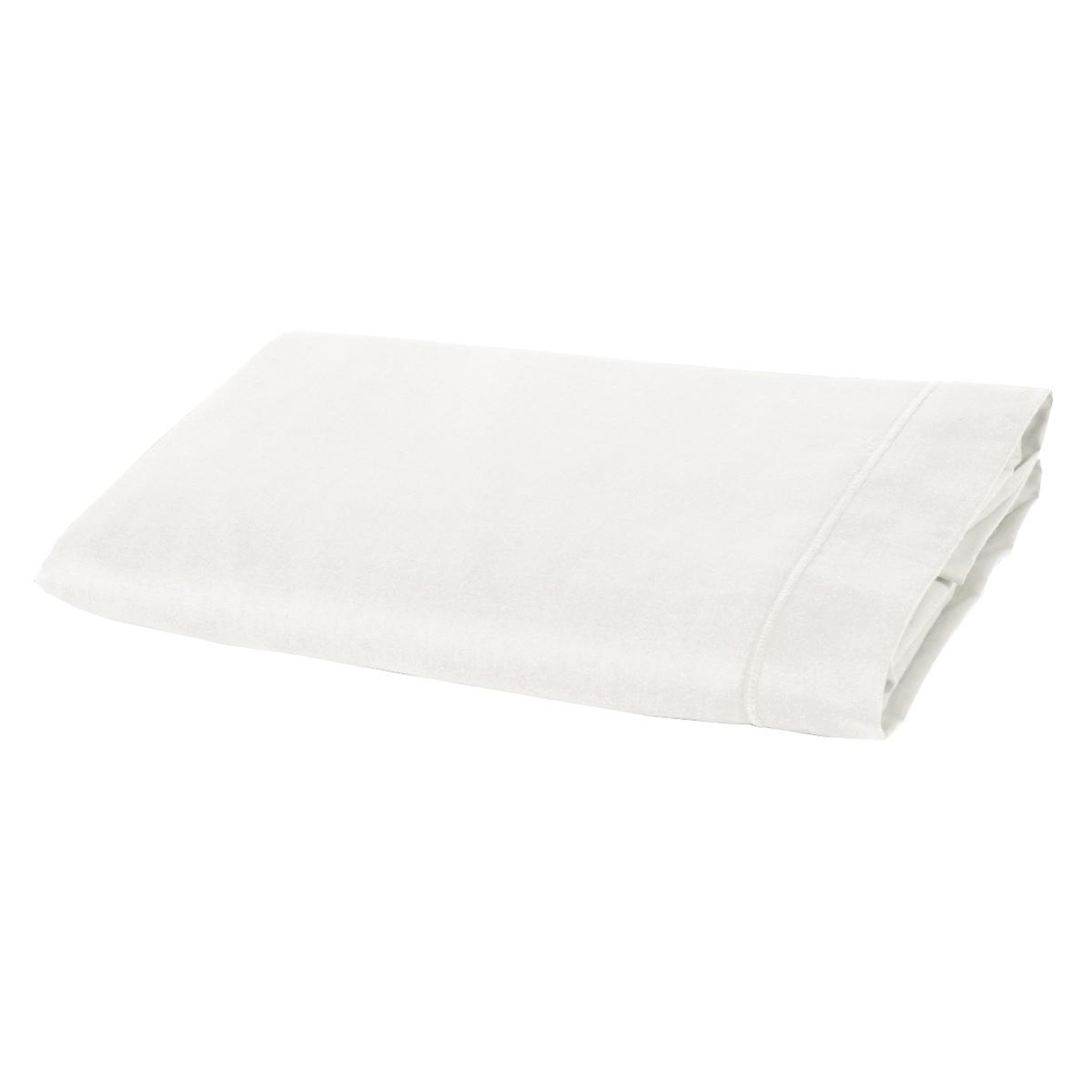 Home collection Drap plat 100 % percale de coton 240x300 cm blanc