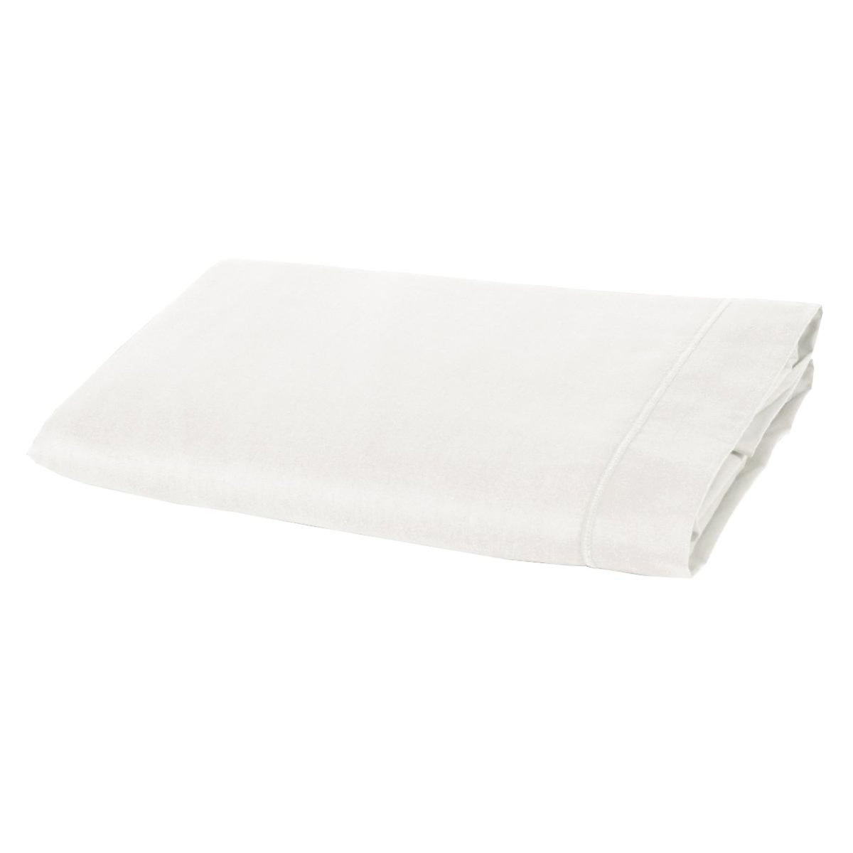 Home collection Drap plat 100 % percale de coton 240x300 cm blanc