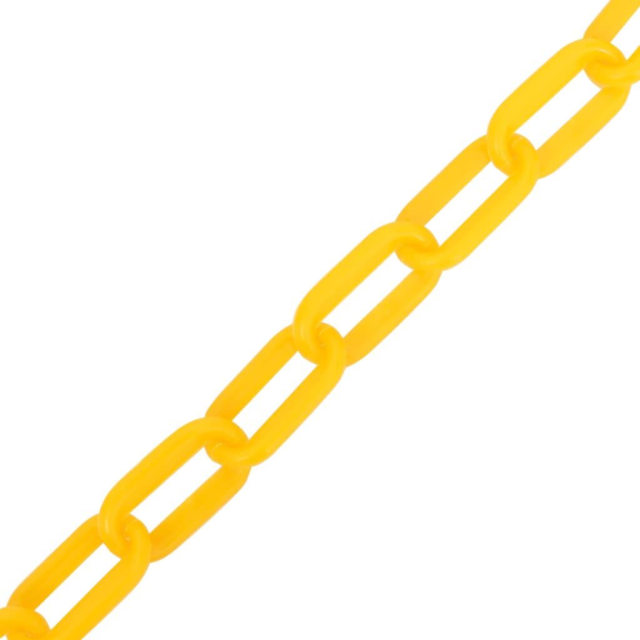 Voir la diapositive 2 : VIDAXL Chaîne d'avertissement Jaune 100 m Ø6 mm Plastique