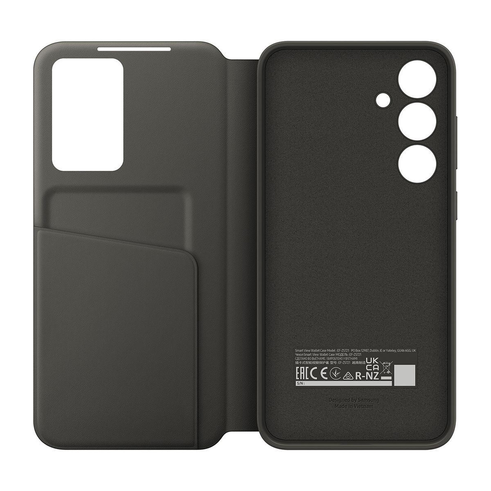 Voir la diapositive 4 : Samsung Etui Galaxy S24FE Smart View noir
