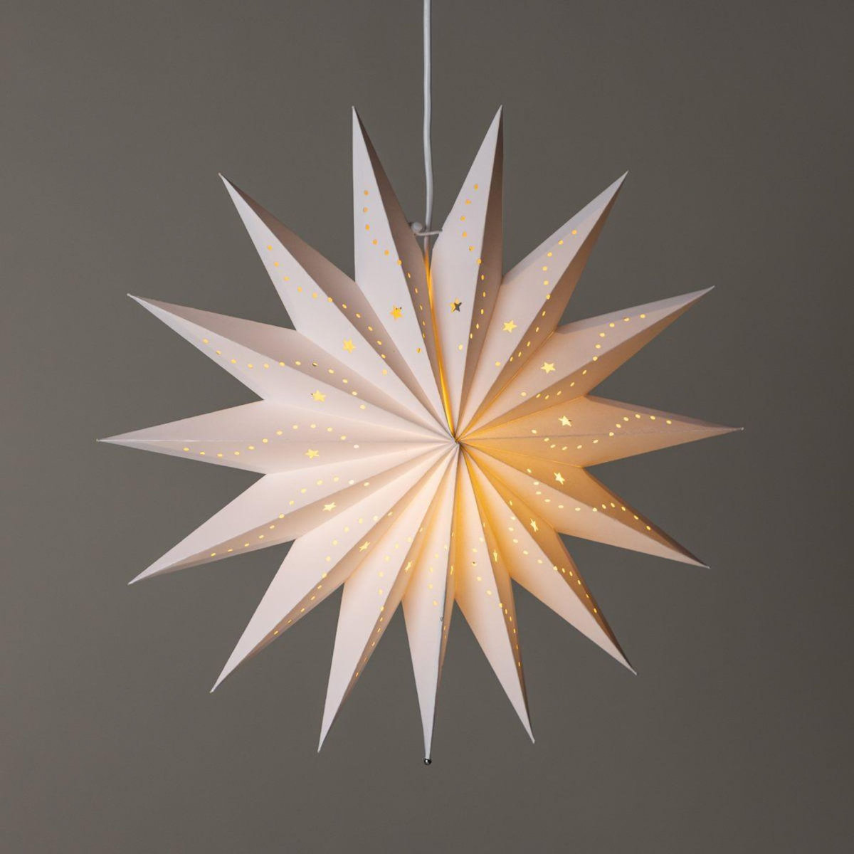 Paris Prix Lampe Suspension Déco  Lindvallen  51cm Blanc