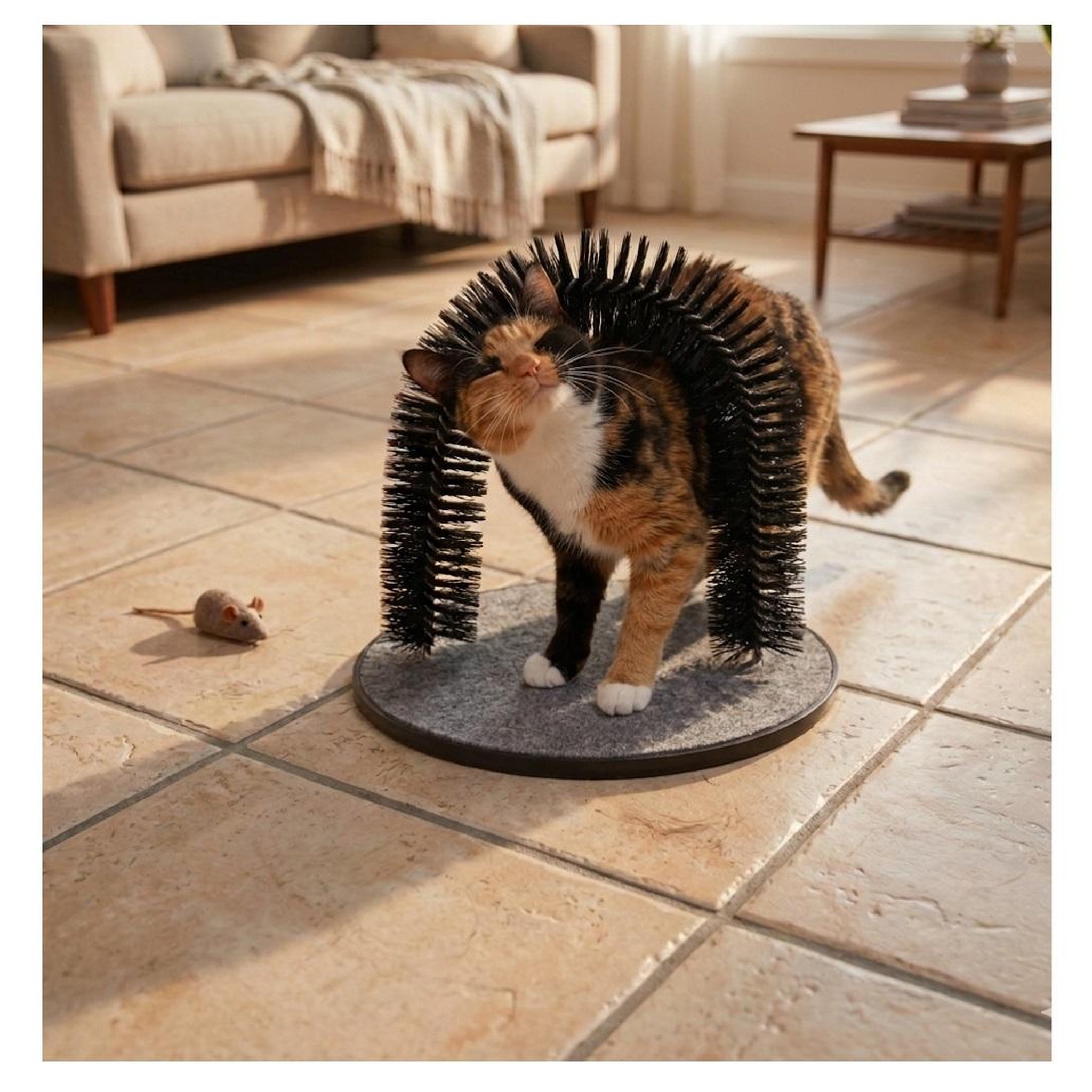 Voir la diapositive 4 : Eden Brosse de massage triomf pour chat