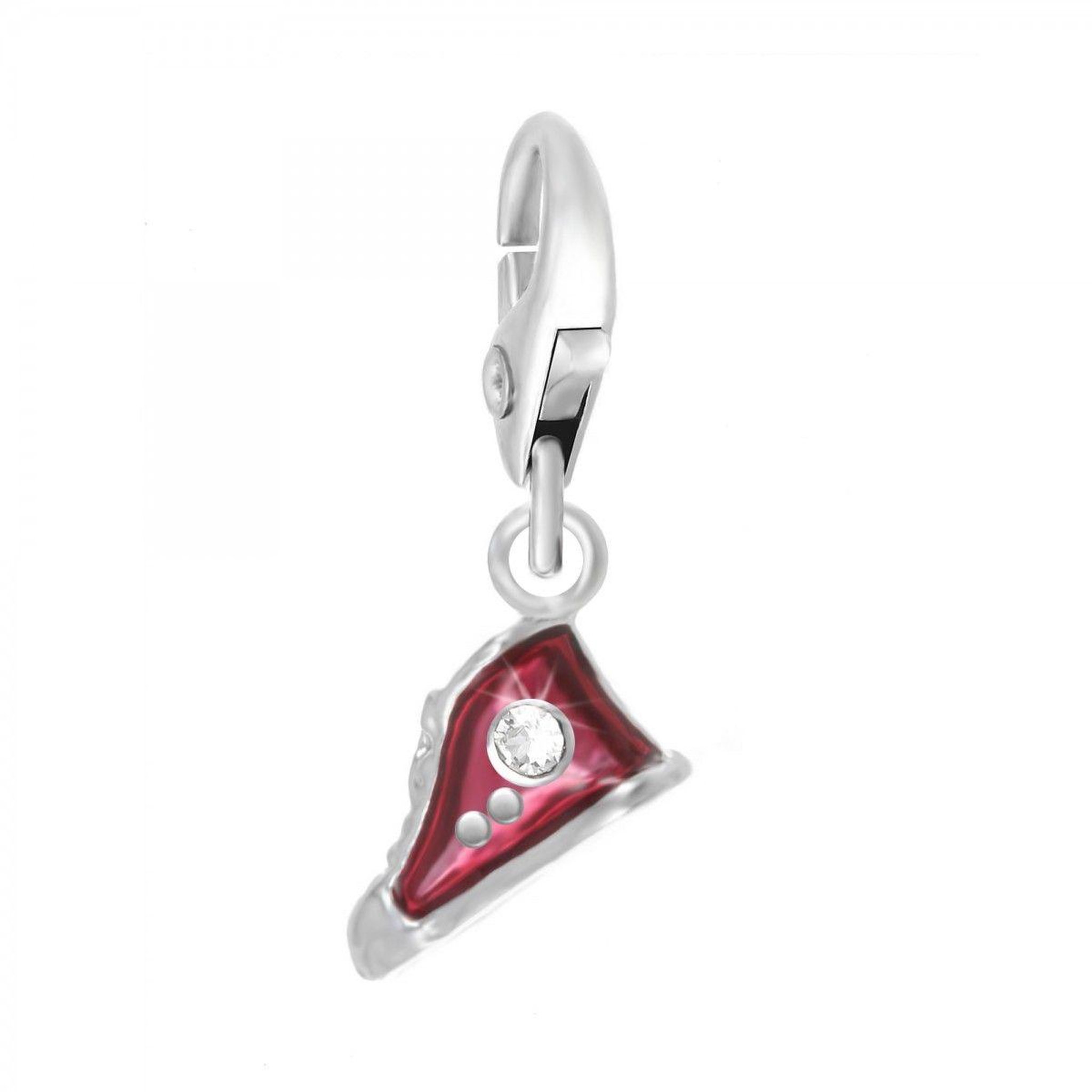 SC CRYSTAL Charm chaussure rouge SC Crystal orné de Cristaux scintillants