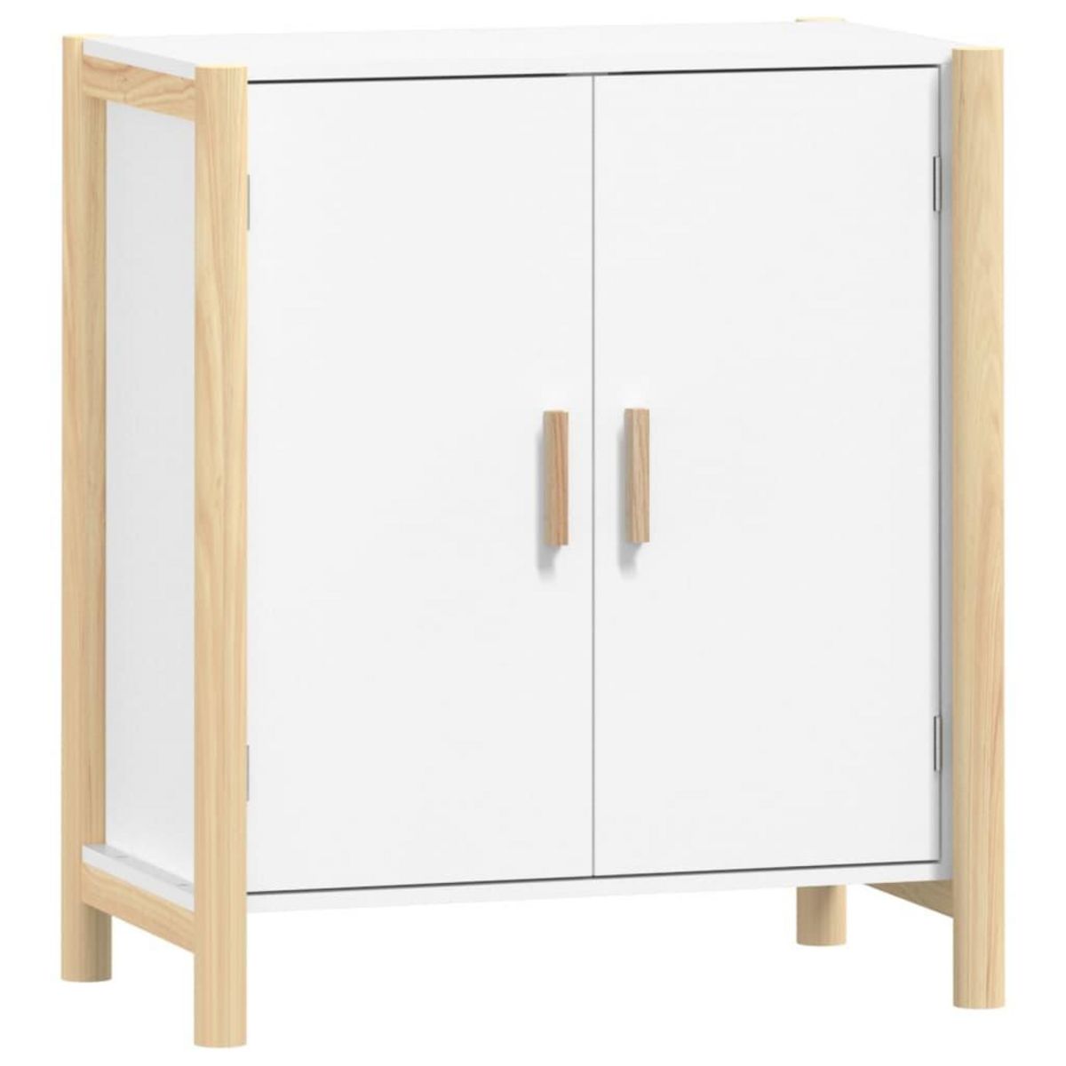 VIDAXL Buffet Blanc 62x38x70 cm Bois d'ingenierie