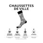 Voir la diapositive 2 : SERGE BLANCO Lot de 6 paires de chaussettes de ville Serge Blanco