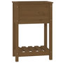 Voir la diapositive 2 : VIDAXL Jardiniere avec etagere Marron miel 54x34,5x81 cm Bois de pin
