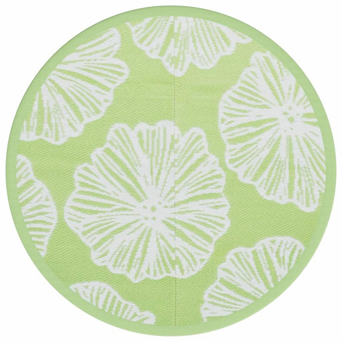 VIDAXL Tapis d'exterieur ARAKIL vert Ø160 cm PP