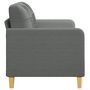 Voir la diapositive 4 : VIDAXL Canape a 2 places Gris fonce 140 cm Tissu
