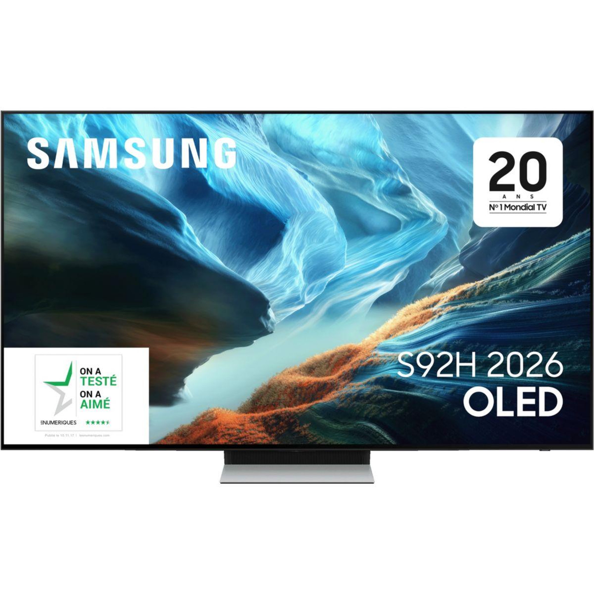 Samsung Tv oled tq65s92h (2026) 65  (163 cm) 4k - expérience gaming, smart tv avec ia, anti-reflet