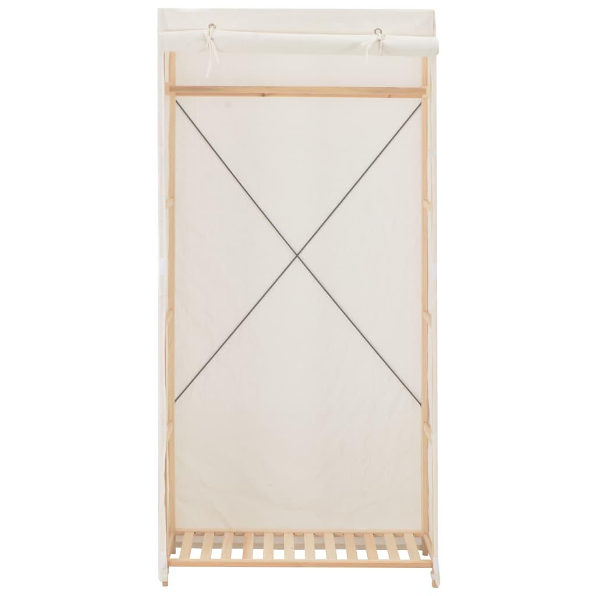 Voir la diapositive 2 : VIDAXL Garde-robe Blanc 79 x 40 x 170 cm Tissu