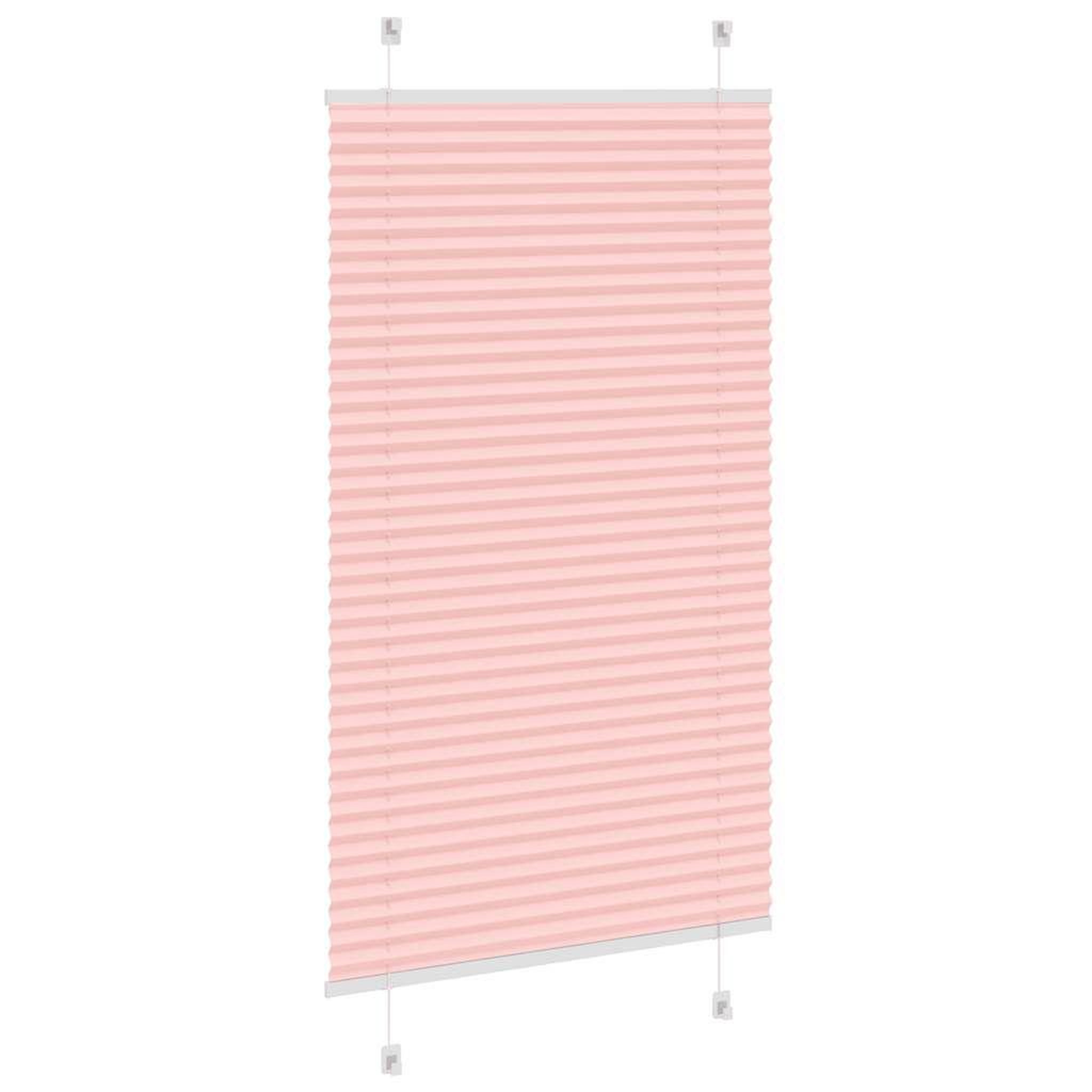 Voir la diapositive 4 : VIDAXL Store plisse rose 75x100 cm largeur du tissu 74,4 cm polyester