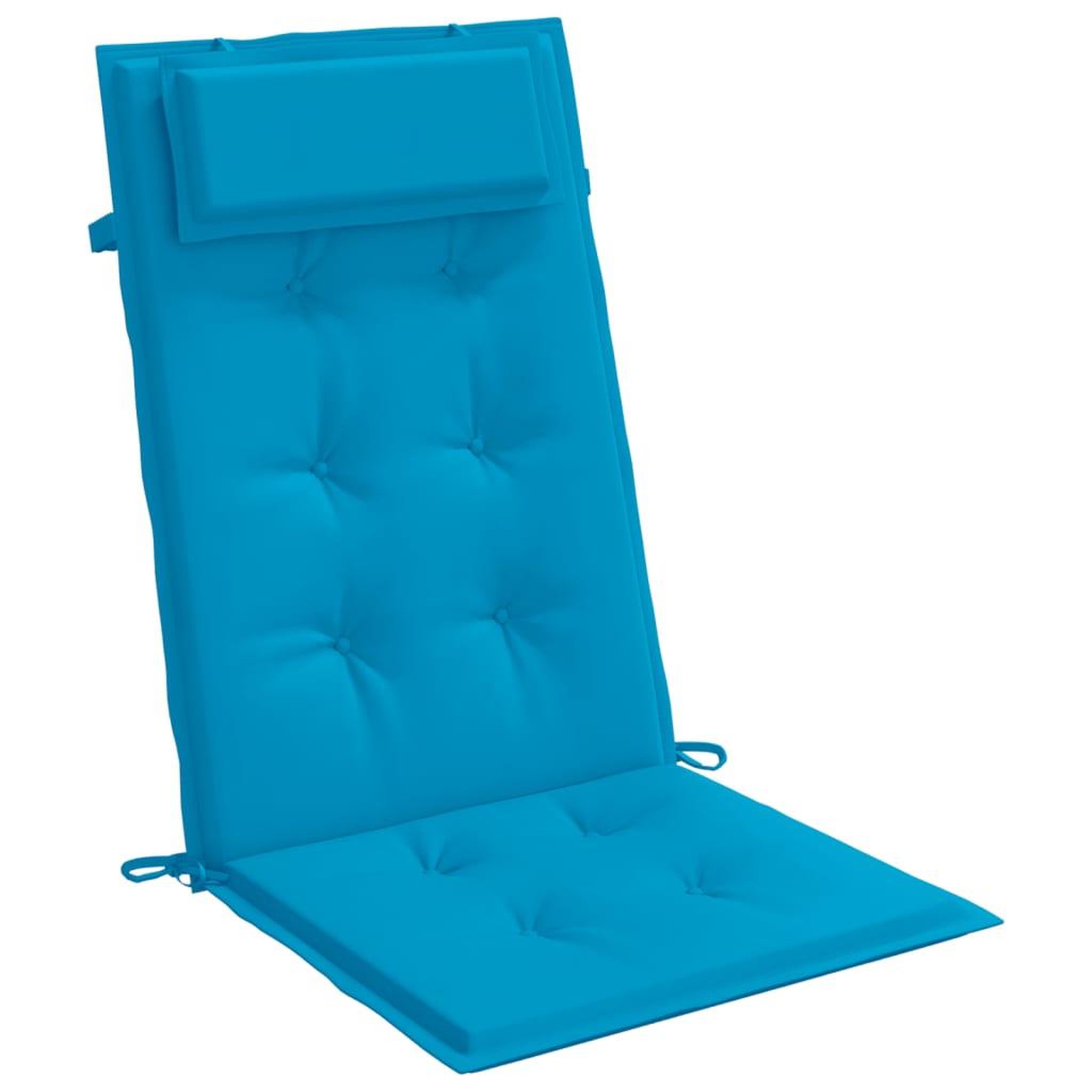 Voir la diapositive 5 : VIDAXL Coussins de chaise a dossier haut lot de 6 bleu clair