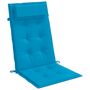 Voir la diapositive 5 : VIDAXL Coussins de chaise a dossier haut lot de 6 bleu clair