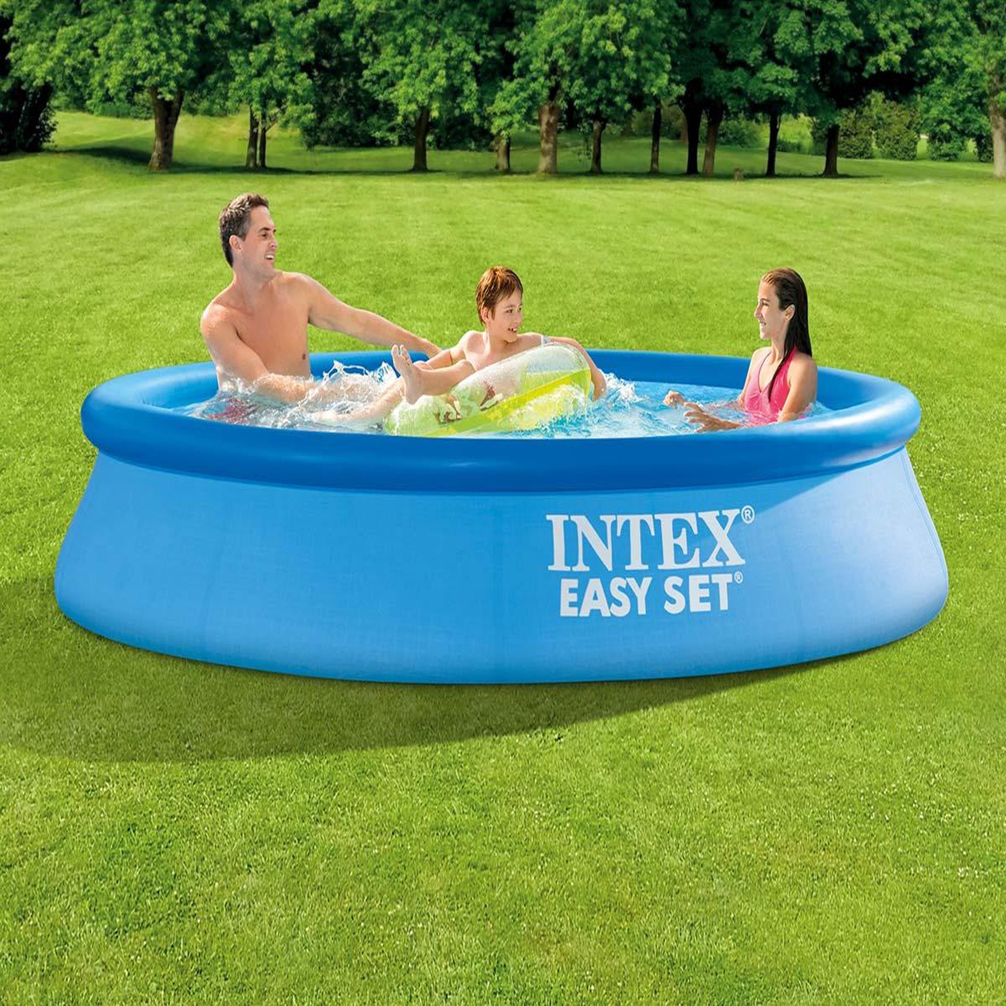 Voir la diapositive 4 : INTEX Piscine autoportée easy set 3,05  x 0,61 m (avec filtration) - intex