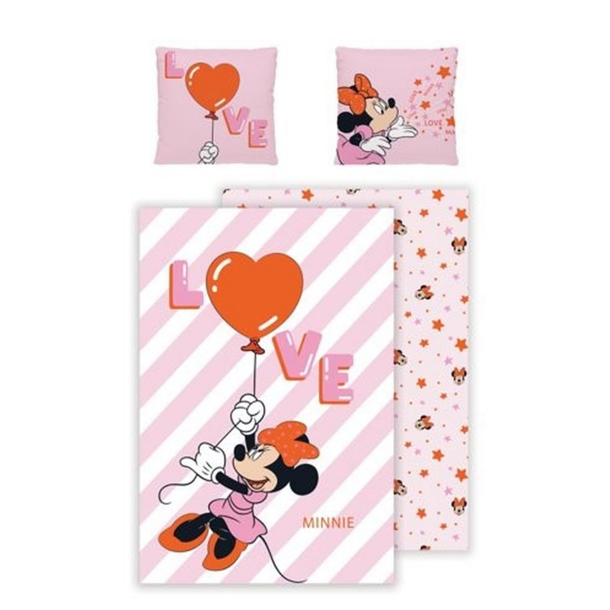 MINNIE Parure housse couette enfant en coton 57 fils 