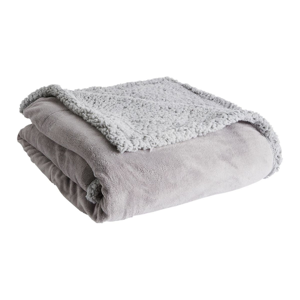 ACTUEL Plaid sherpa uni en polyester 220gsm