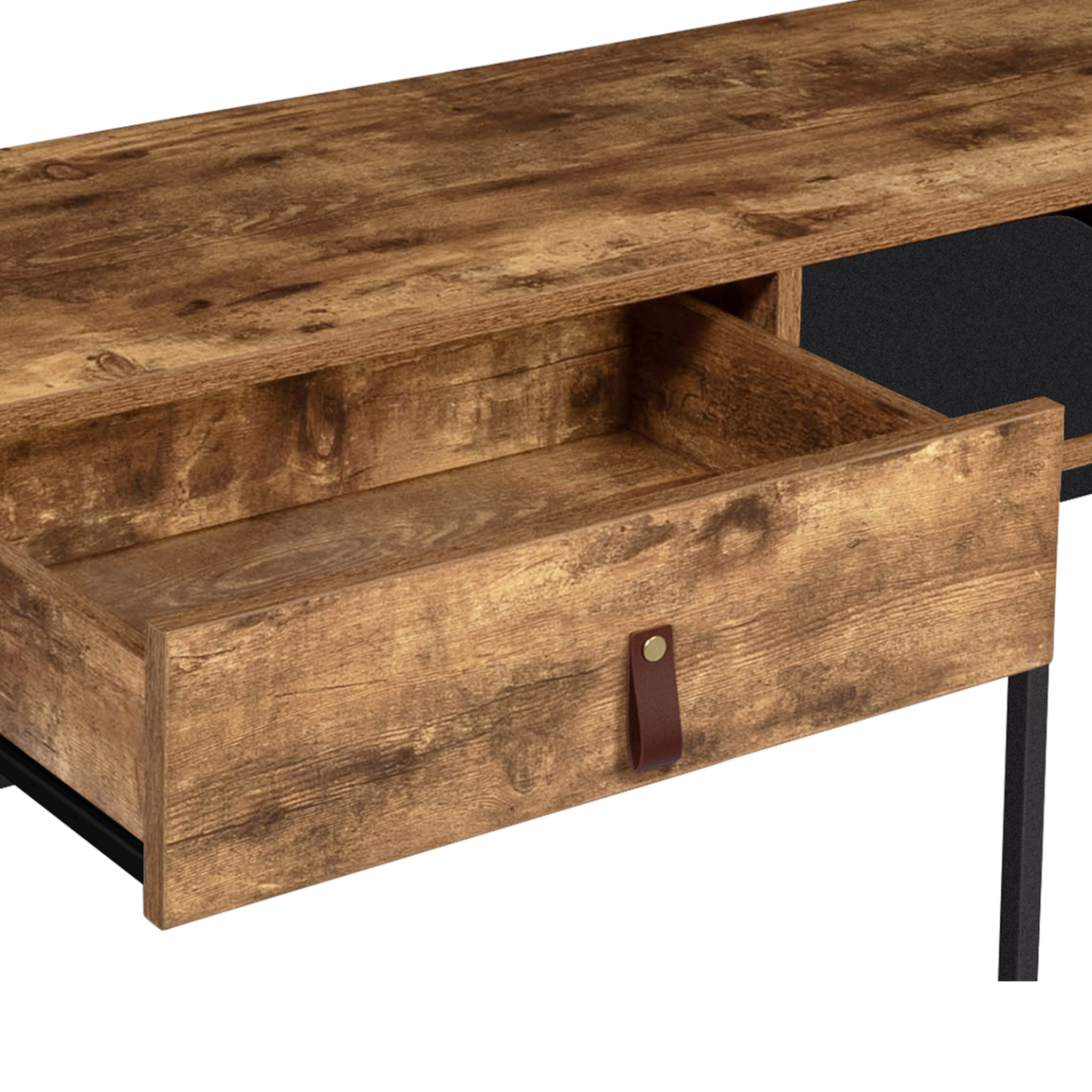 Voir la diapositive 4 : ID MARKET Console 2 tiroirs chicago design industriel
