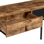 Voir la diapositive 4 : ID MARKET Console 2 tiroirs CHICAGO design industriel