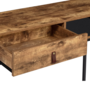 Voir la diapositive 4 : ID MARKET Console 2 tiroirs CHICAGO design industriel