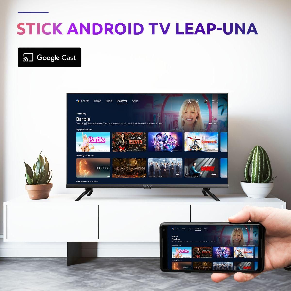 Strong Passerelle multimédia LEAP-UNA Stick Android TV FHD Chromecast