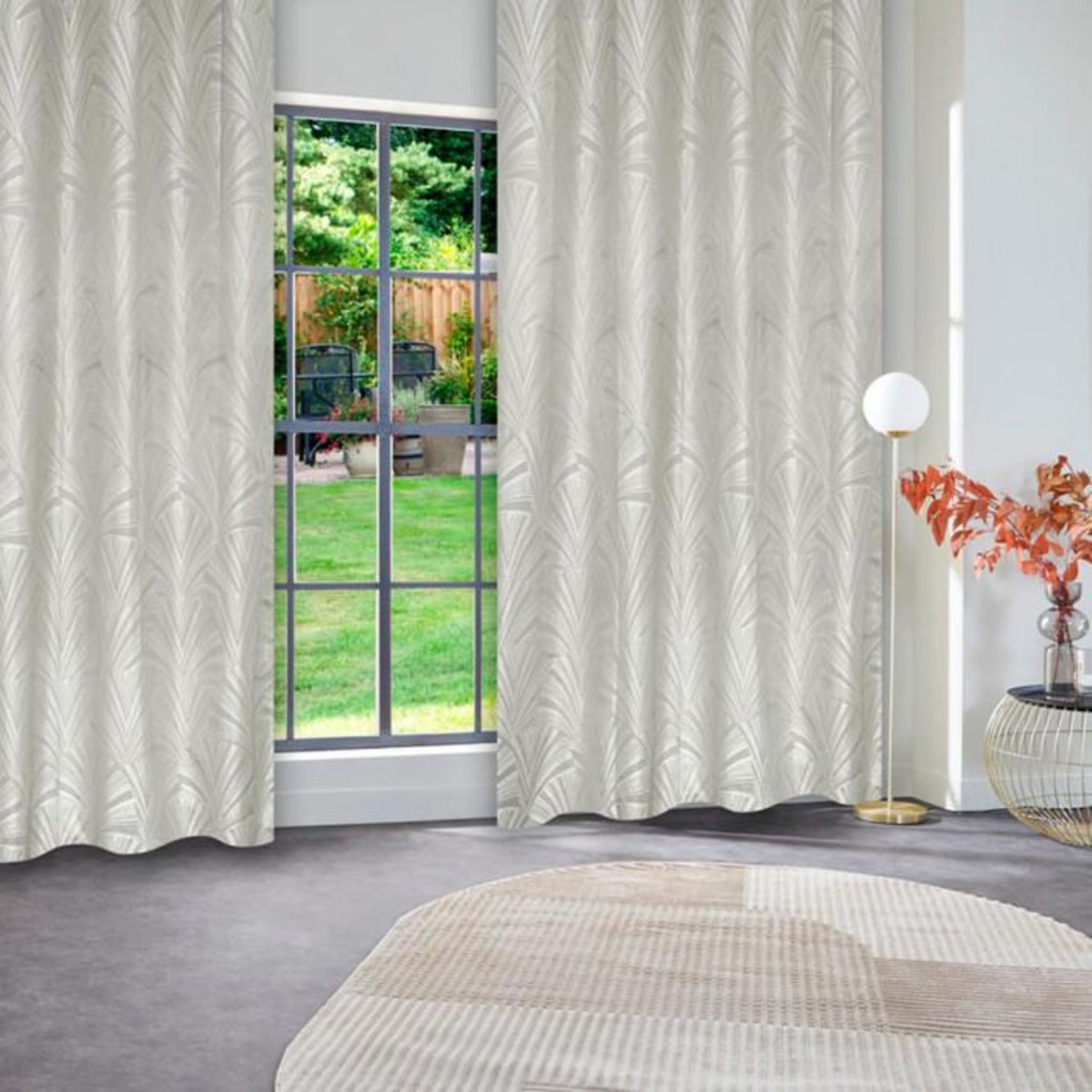 ATMOSPHERA Rideau Occultant à Œillets  Effie  140x260cm Ivoire