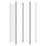 Voir la diapositive 4 : VIDAXL Cloison de separation 4 panneaux Blanc 200x220 cm Tissu