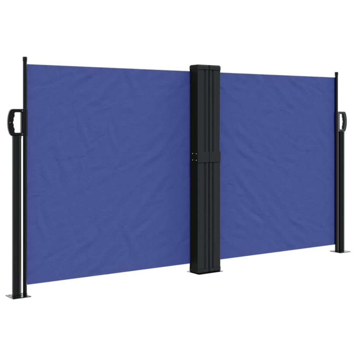 VIDAXL Auvent lateral retractable bleu 120x600 cm