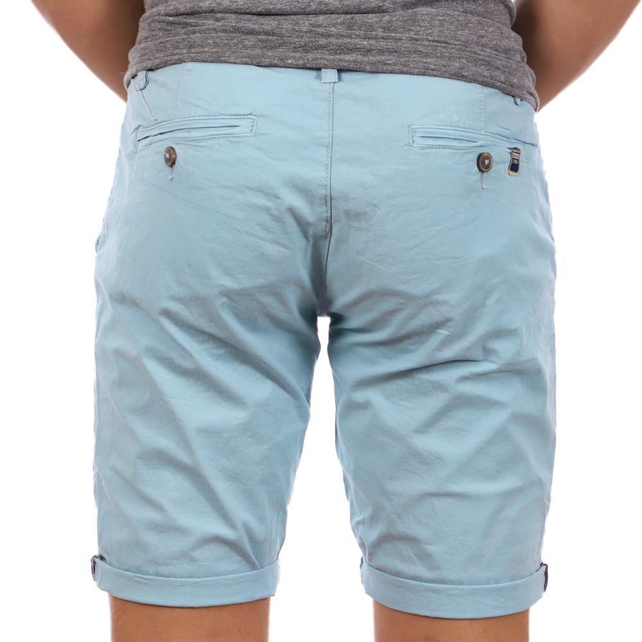 Voir la diapositive 2 : LA MAISON BLAGGIO Short Chino Bleu Clair Homme La Maison Blaggio Venili