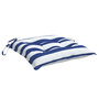 Voir la diapositive 5 : VIDAXL Coussins de chaise lot de 6 rayures bleues blanches 50x50x7 cm