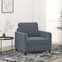 Voir la diapositive 1 : VIDAXL Fauteuil Gris fonce 60 cm Velours