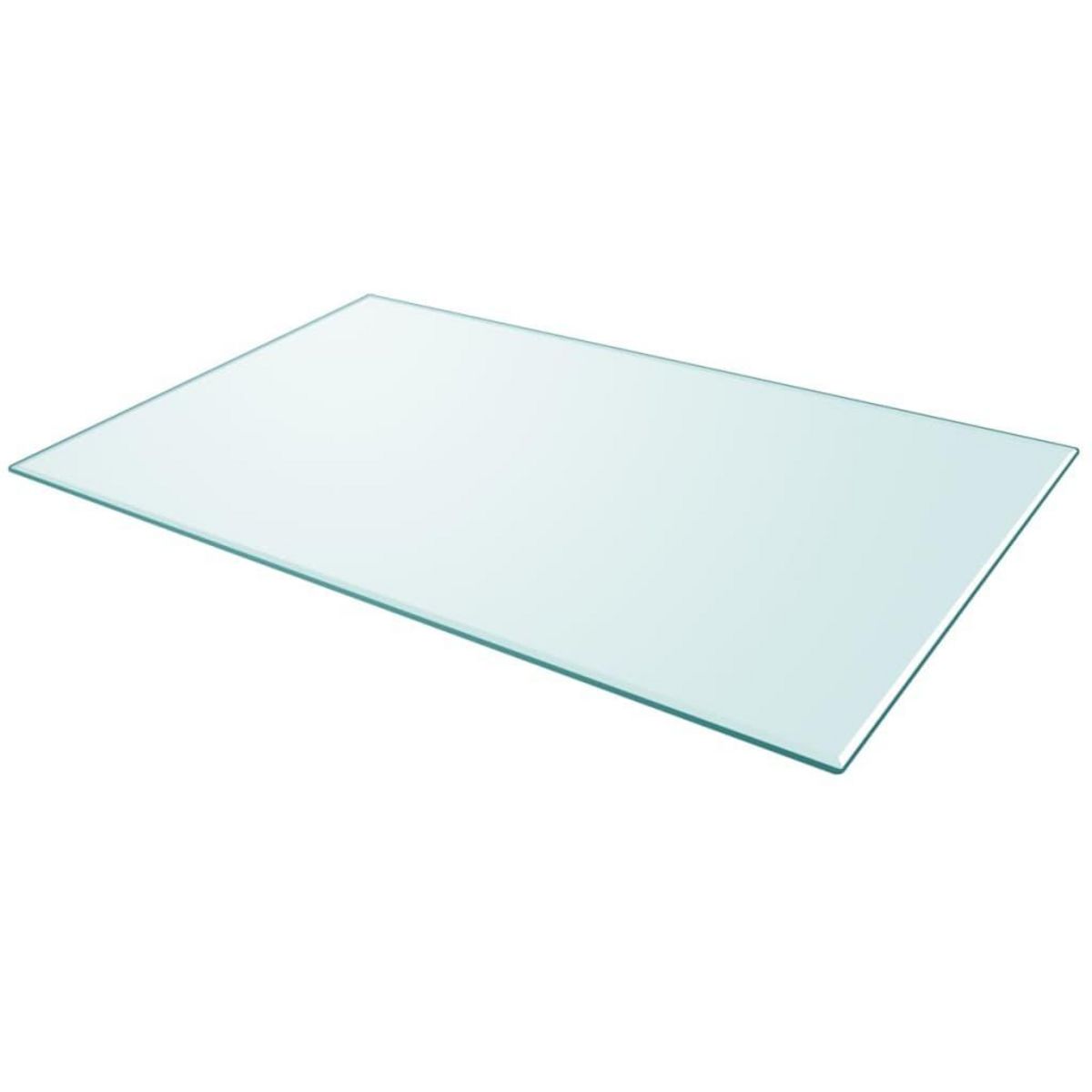VIDAXL Dessus de table rectangulaire en verre trempe 1000 x 620 mm