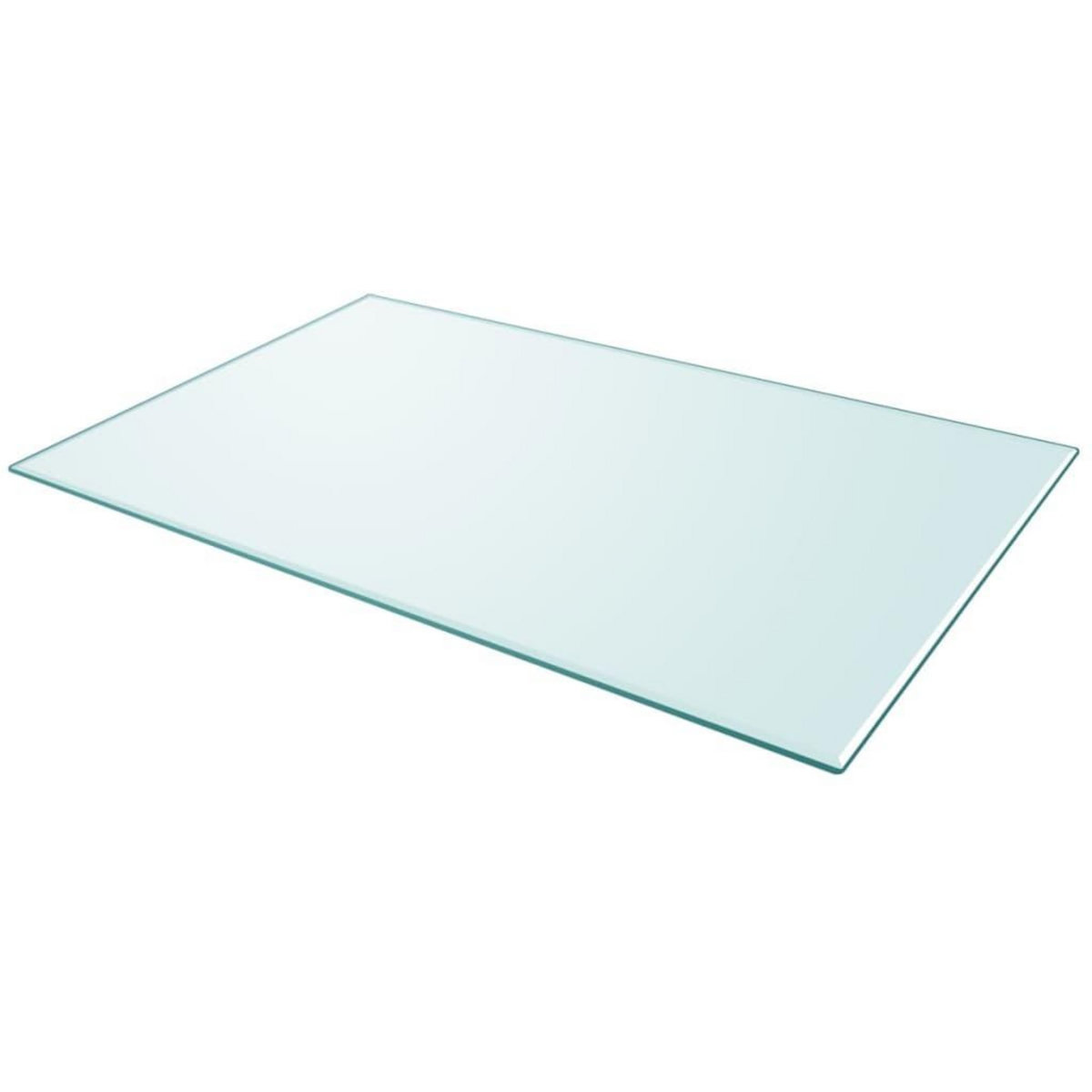VIDAXL Dessus de table rectangulaire en verre trempe 1000 x 620 mm