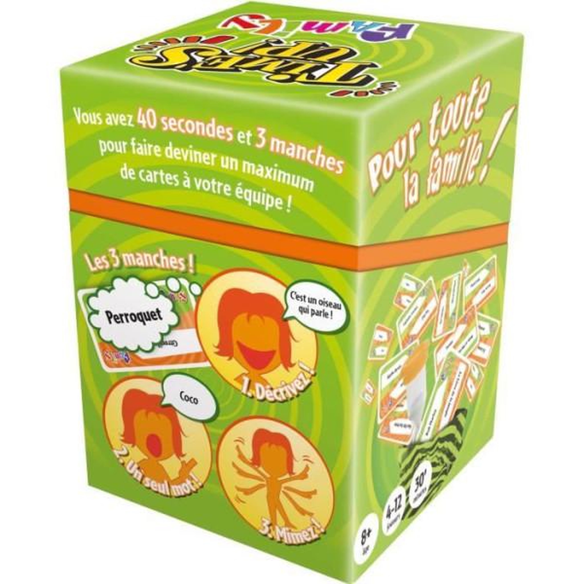 Voir la diapositive 3 : Asmodee Repos production | time's up! : family - version verte | jeu de société | a partir de 8 ans | 4 a 12 joueurs | 30 minutes