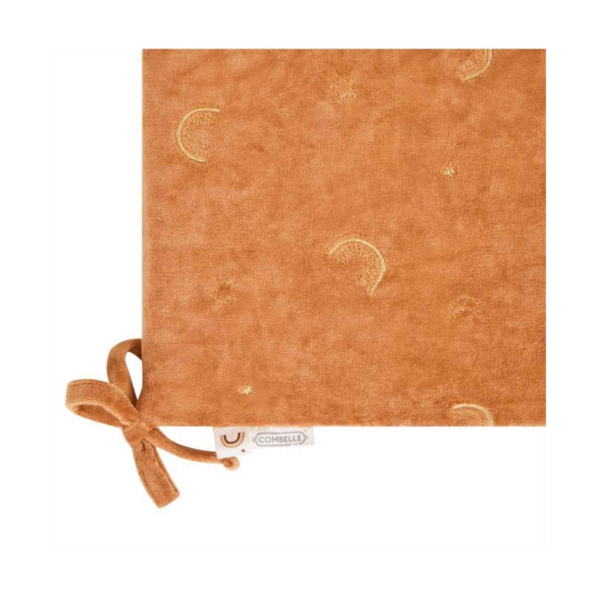 COMBELLE Tour de Lit Douce Hirondelle Camel en Bois Massif - Confort et Élégance pour Bébé