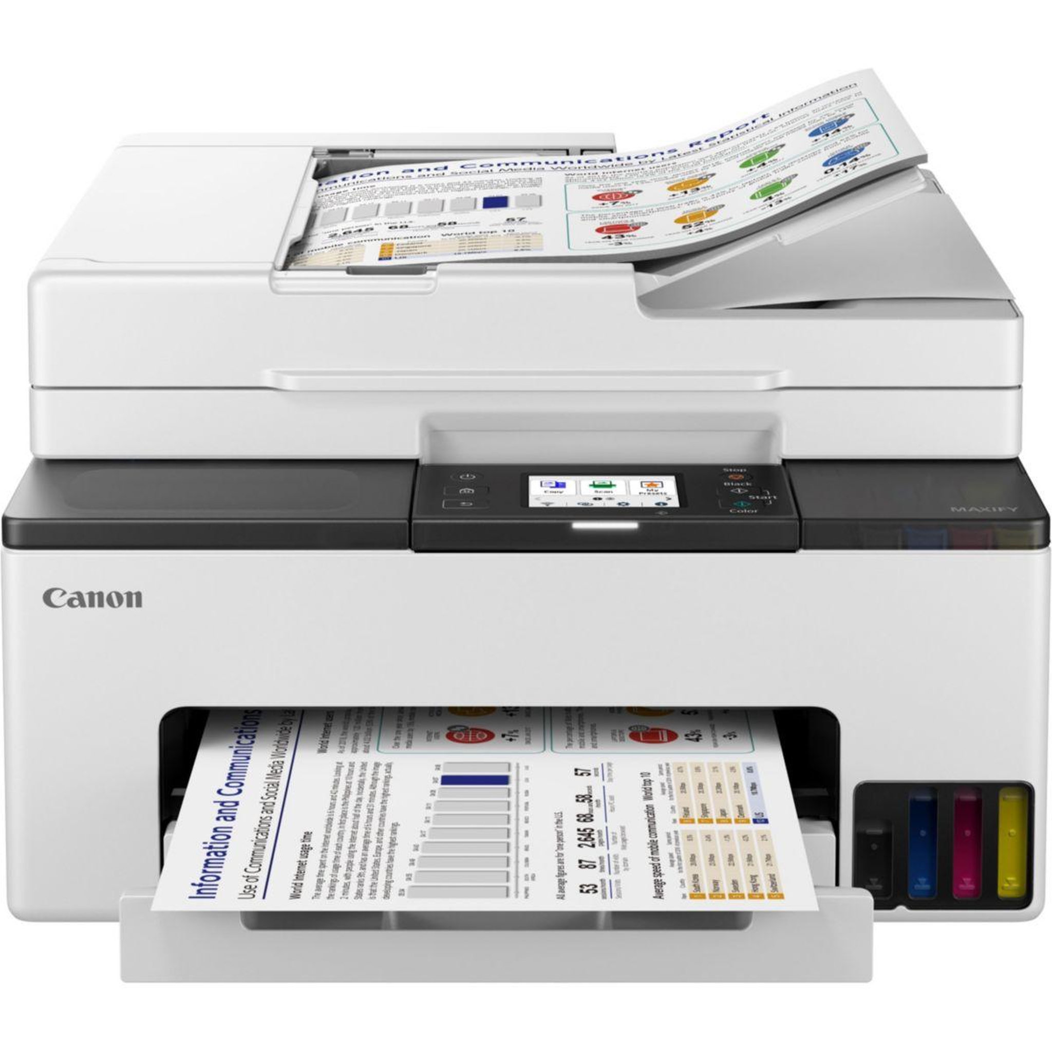 Voir la diapositive 5 : Canon Imprimante jet d'encre Megatank Maxify GX2050 Multi Pack