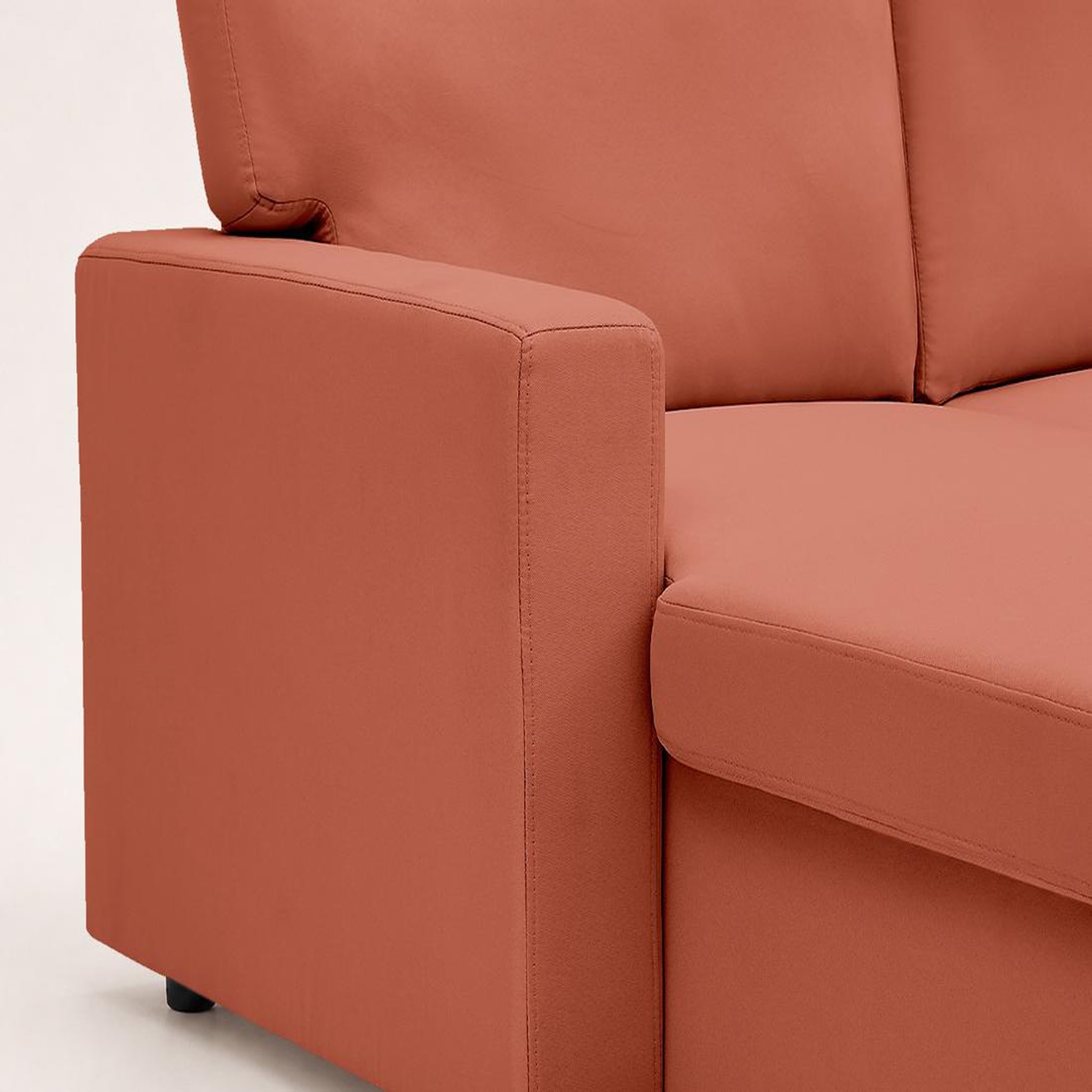 Voir la diapositive 6 : BEST MOBILIER Meiya - canapé d'angle réversible 4 places convertible avec coffre en tissu