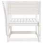 Voir la diapositive 5 : VIDAXL Chaise de jardin blanc bois massif de pin