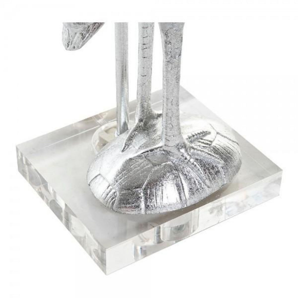 MARKET24 Lampe de bureau DKD Home Decor Noir Argent Polyester Acrylique Résine 220 V 60 W (33 x 33 x 74 cm)